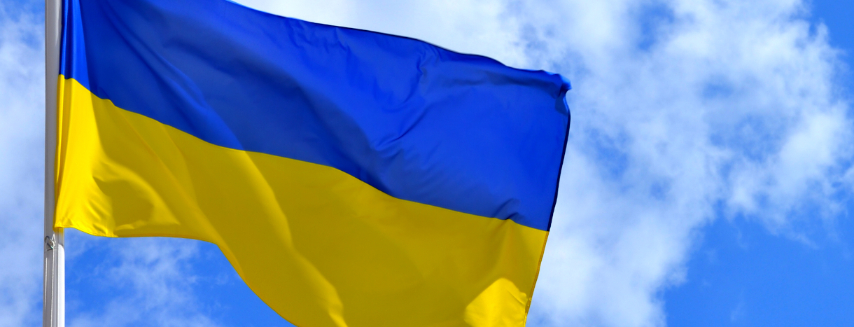 Foto: Ukrainische Flagge