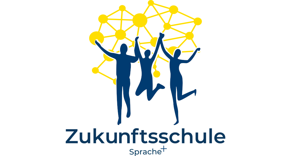 Text-Bild-Grafik: Logo Zukunfsschule Sprache+