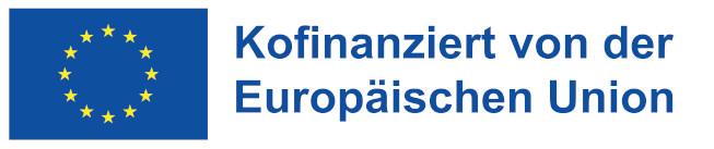 Logo Europäische Union mit Text Kofinanziert von der Europäischen Union