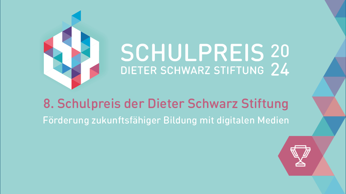 Grafik: Plakat zum 8. Schulpreis der Dieter Schwarz Stiftung