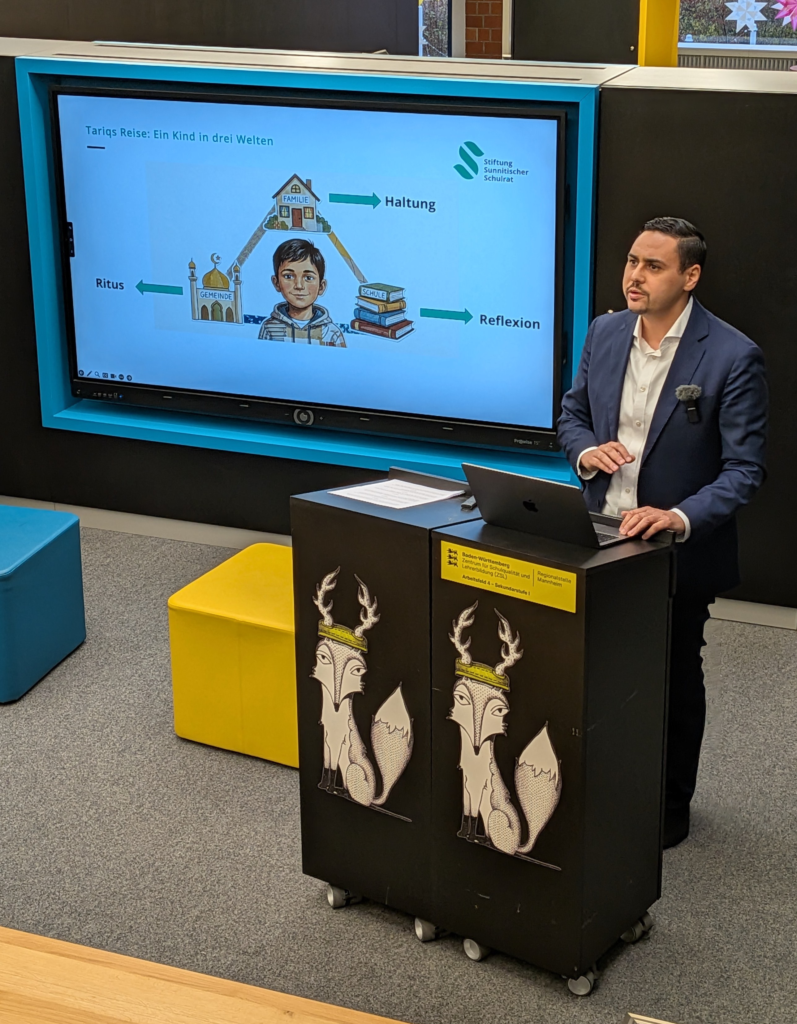 Talk im Fuchsbau 2 Blick auf den Redner