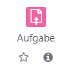 Screenshot der Aktivität Aufgabe