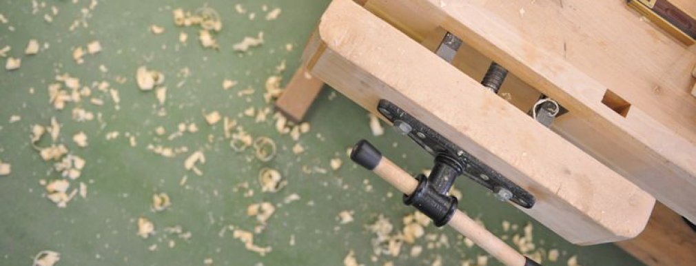 Foto: angenildet ist eine Werkbank zur Holzbearbeitung