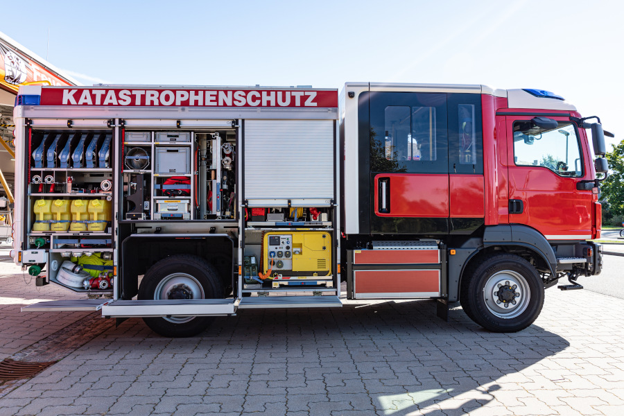 Link zur Seite Aktionstag zum Katastrophenschutz (Foto: Feuerwehrauto)