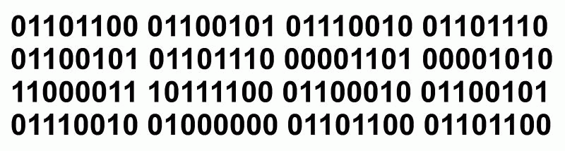 Springende Einsen und Nullen