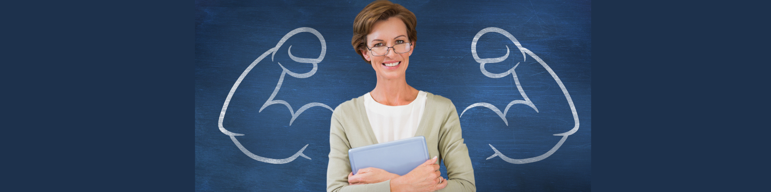 Foto: starke, da gesunde Lehrerin