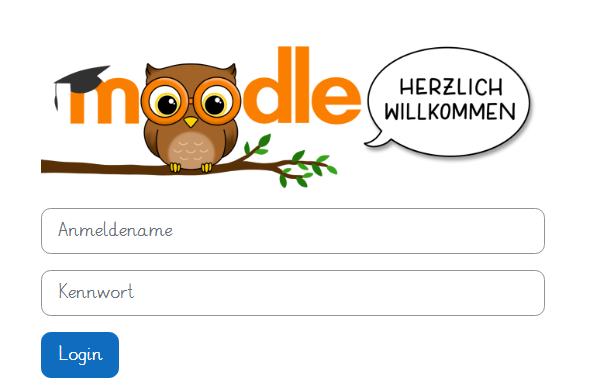 Screenshot: Grundschulmoodle-Login