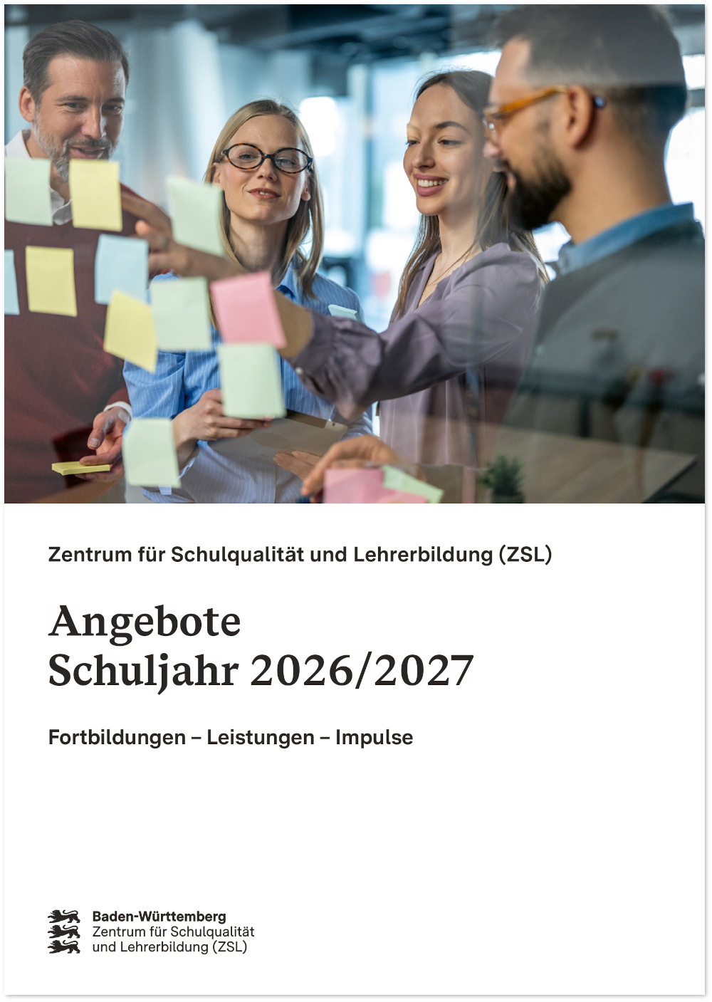 Link zum PDF-Download (Abbildung: Titelblatt von ZSL - Angebote Schuljahr 2026/2027)