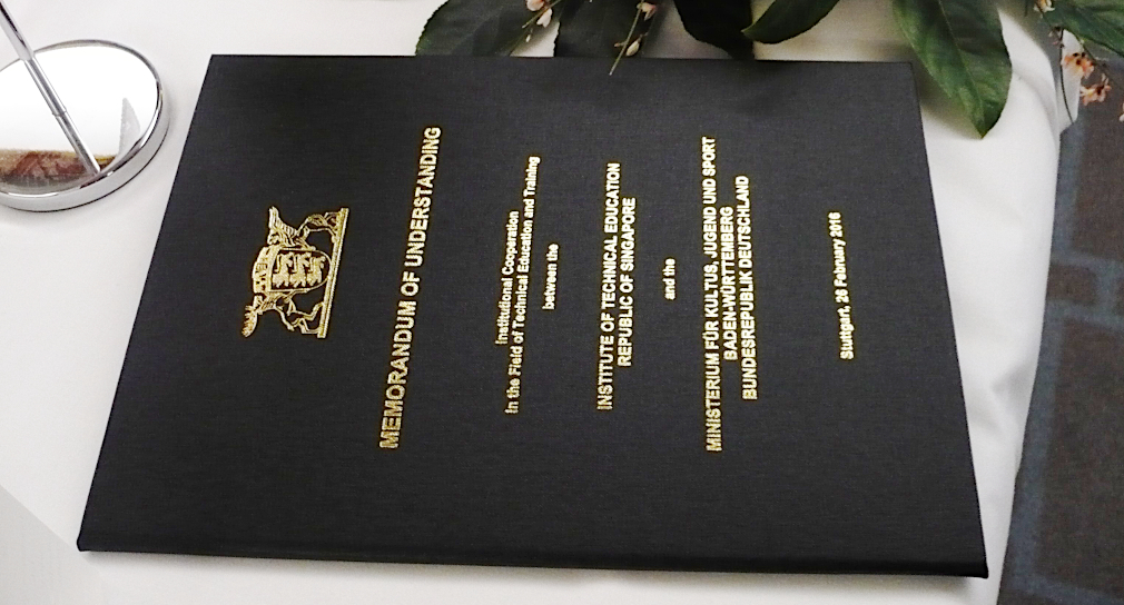 Photo: Singaporean-German Memorandum of Understanding